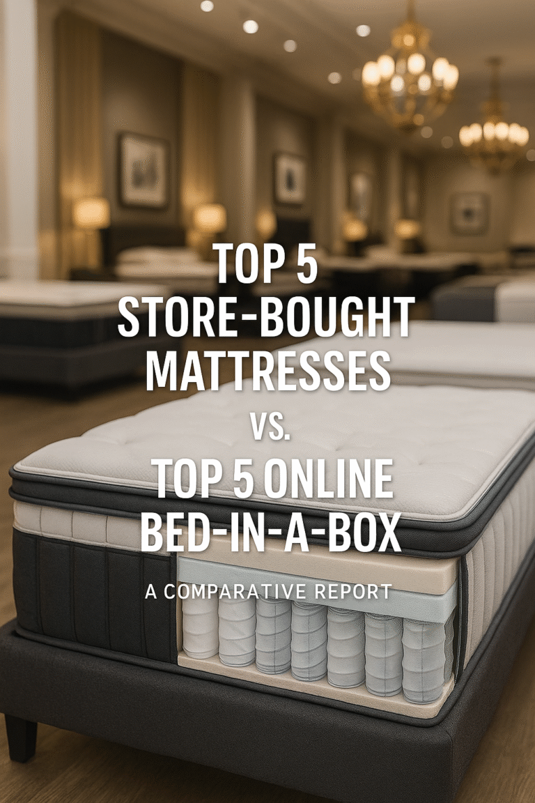 Top 5 Store-Bought Mattresses vs. Top 5 Online “Bed-in-a-Box”