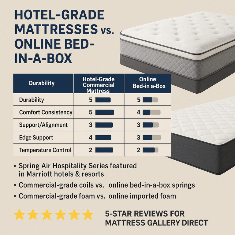 Hotel-Grade Mattresses vs. Online Bed-in-a-Box: What’s Really Better?