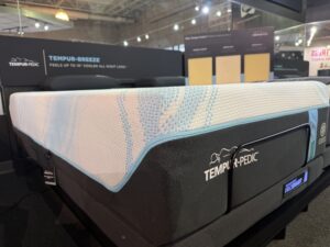 Tempur-Pedic LuxeBreeze Hybrid cooling mattress with TEMPUR pressure-relieving foam and hybrid coil support available at Mattress Gallery Direct in Murfreesboro, Franklin, and Smyrna TN
